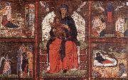 Virgin and Child Enthroned with Scenes from the Life of the Virgin unknow artist